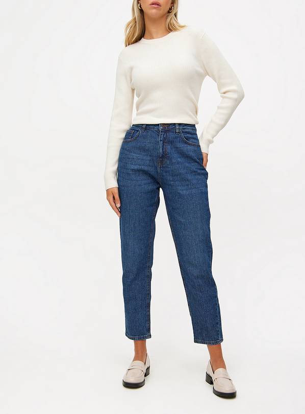 Dark Wash Denim Mom Jeans 18S